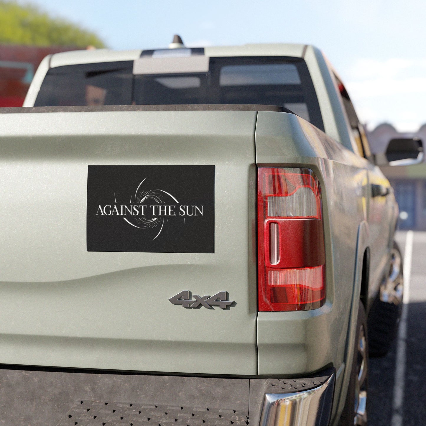 Against the Sun Car Magnet - Stylish Vehicle Decor for Road Enthusiasts