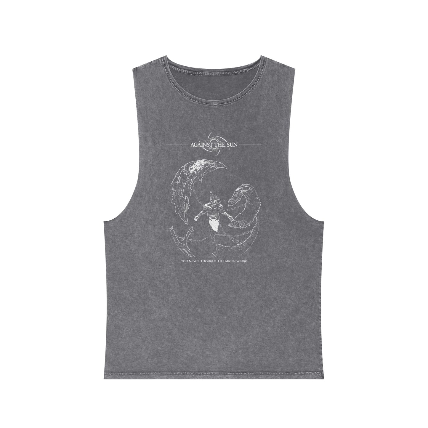 No Sympathy Unisex Stonewash Tank Top - Against the Sun Graphic Tee