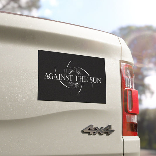 Against the Sun Car Magnet - Stylish Vehicle Decor for Road Enthusiasts